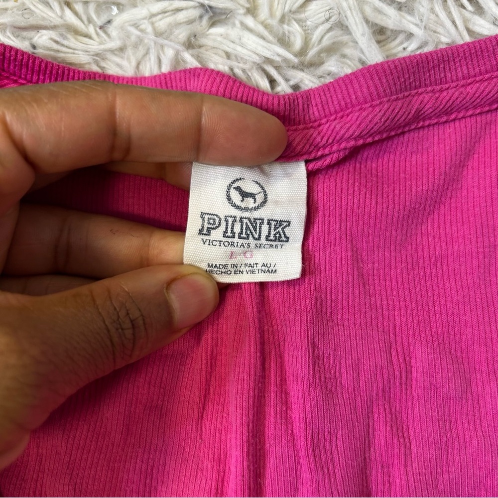 ◾️Y2K Vintage Victoria Secret Pink Henley - Picture 4 of 8